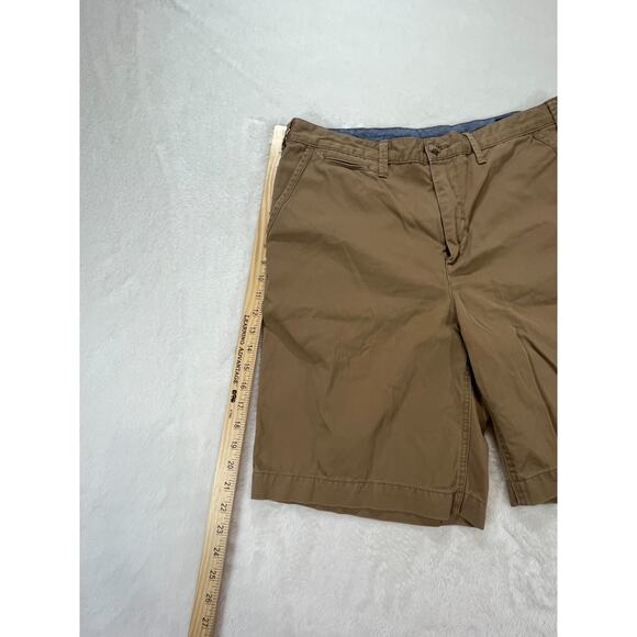 Polo Ralph Lauren Shorts Men 35 Relaxed‎ Fit Tan Chino Embroidered Pony Cotton - Picture 7 of 7